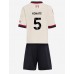 Liverpool Ibrahima Konate #5 Bortedraktsett Barn 2025-26 Korte ermer (+ Korte bukser)